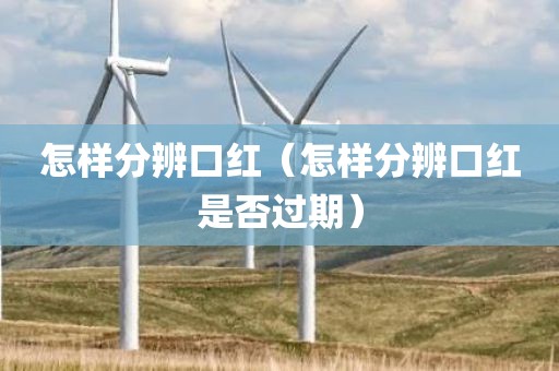 怎样分辨口红（怎样分辨口红是否过期）