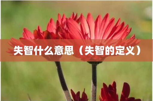 失智什么意思（失智的定义）