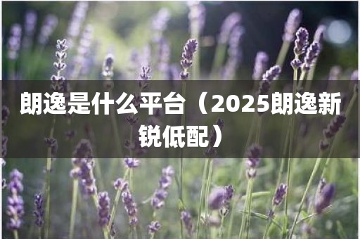 朗逸是什么平台（2025朗逸新锐低配）