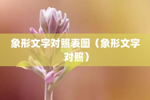 象形文字对照表图（象形文字 对照）