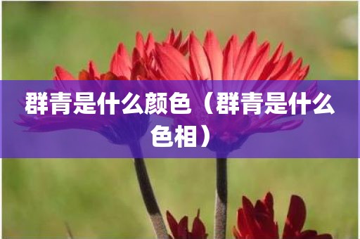 群青是什么颜色（群青是什么色相）