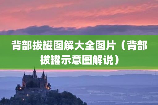 背部拔罐图解大全图片（背部拔罐示意图解说）