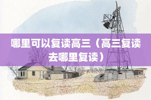 哪里可以复读高三（高三复读去哪里复读）