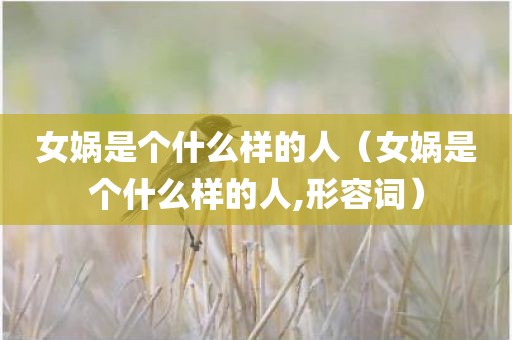 女娲是个什么样的人（女娲是个什么样的人,形容词）