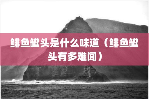 鲱鱼罐头是什么味道（鲱鱼罐头有多难闻）