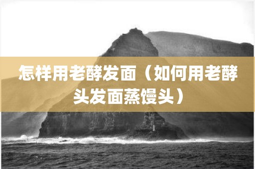 怎样用老酵发面（如何用老酵头发面蒸馒头）