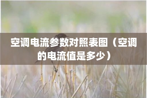 空调电流参数对照表图（空调的电流值是多少）