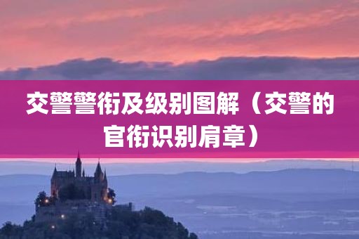 交警警衔及级别图解(交警的官衔识别肩章)