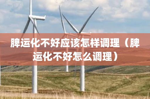 脾运化不好应该怎样调理（脾运化不好怎么调理）