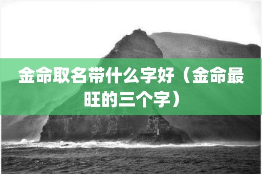 金命取名带什么字好（金命最旺的三个字）