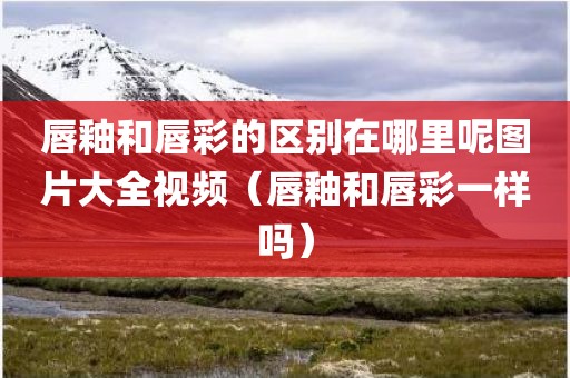 唇釉和唇彩的区别在哪里呢图片大全视频（唇釉和唇彩一样吗）