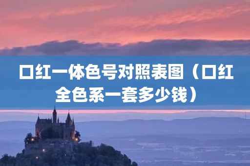 口红一体色号对照表图（口红全色系一套多少钱）