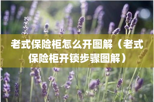 老式保险柜怎么开图解（老式保险柜开锁步骤图解）