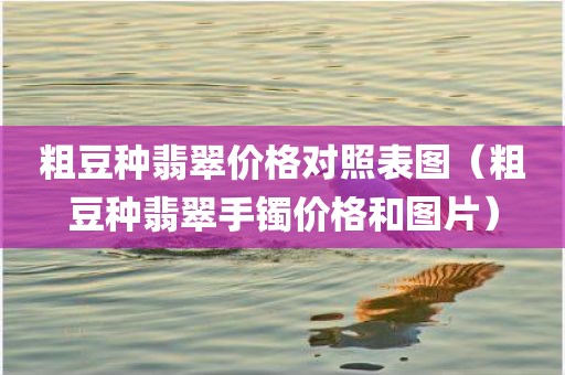 粗豆种翡翠价格对照表图（粗豆种翡翠手镯价格和图片）
