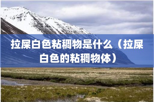 拉屎白色粘稠物是什么（拉屎白色的粘稠物体）