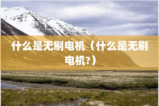 什么是无刷电机（什么是无刷电机?）