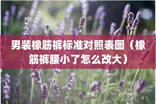 男装橡筋裤标准对照表图（橡筋裤腰小了怎么改大）