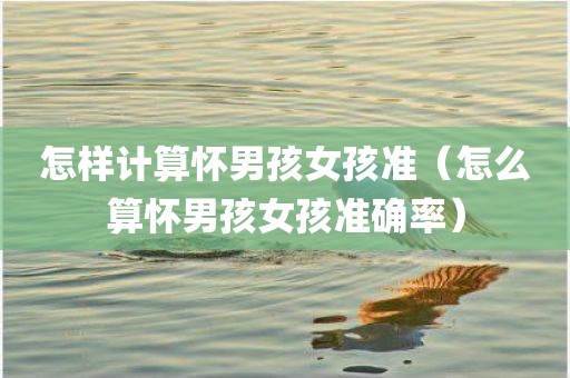 怎样计算怀男孩女孩准（怎么算怀男孩女孩准确率）