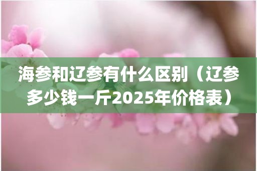 海参和辽参有什么区别（辽参多少钱一斤2025年价格表）