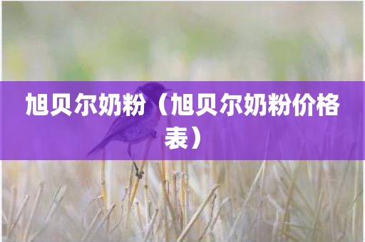 旭贝尔奶粉（旭贝尔奶粉价格表）
