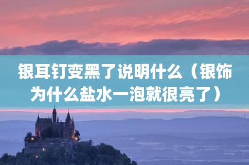 银耳钉变黑了说明什么（银饰为什么盐水一泡就很亮了）