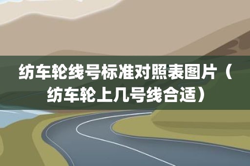 纺车轮线号标准对照表图片（纺车轮上几号线合适）