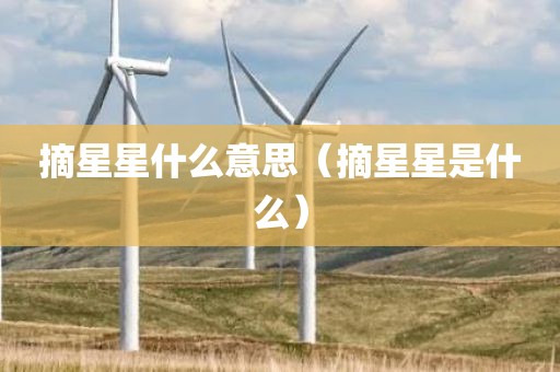 摘星星什么意思（摘星星是什么）