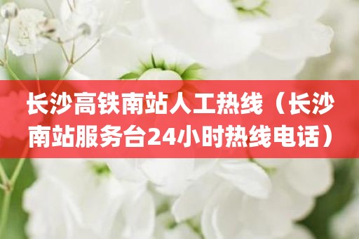 长沙高铁南站人工热线(长沙南站服务台24小时热线电话)