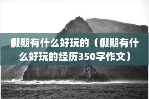 假期有什么好玩的（假期有什么好玩的经历350字作文）