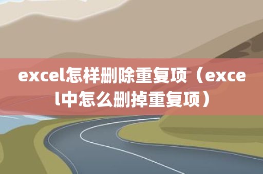 excel怎样删除重复项（excel中怎么删掉重复项）