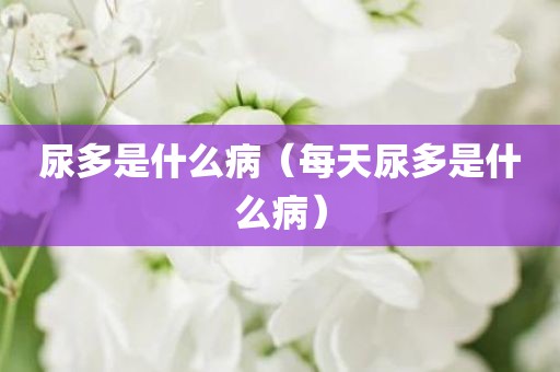 尿多是什么病(每天尿多是什么病)