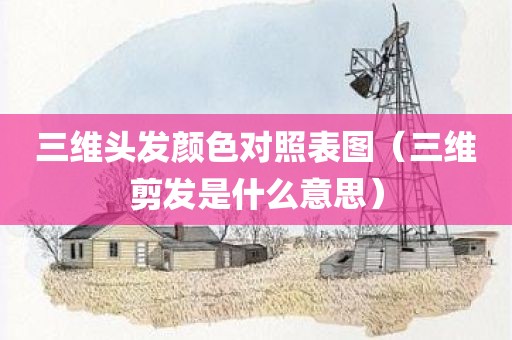 三维头发颜色对照表图（三维剪发是什么意思）