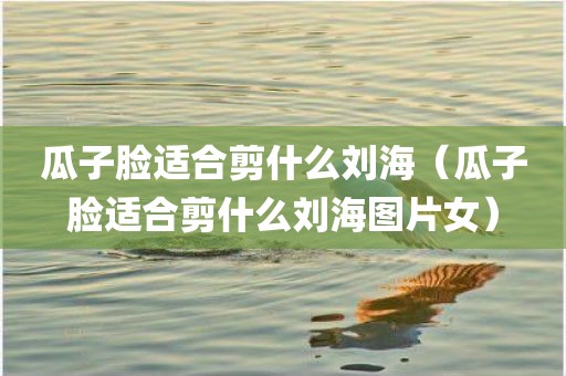 瓜子脸适合剪什么刘海（瓜子脸适合剪什么刘海图片女）