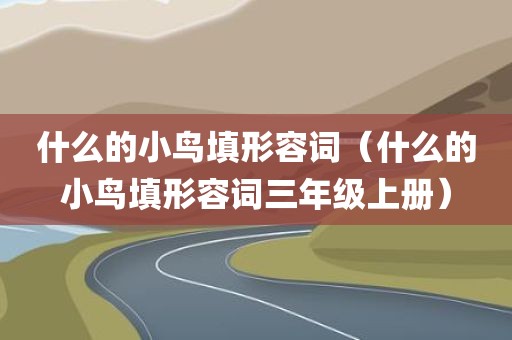 什么的小鸟填形容词（什么的小鸟填形容词三年级上册）