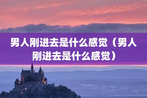 男人刚进去是什么感觉（男人刚进去是什么感觉）