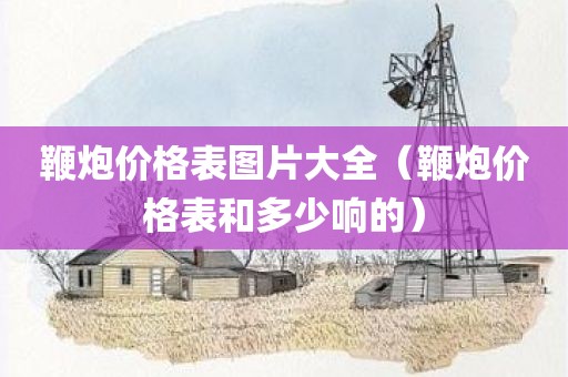 鞭炮价格表图片大全（鞭炮价格表和多少响的）