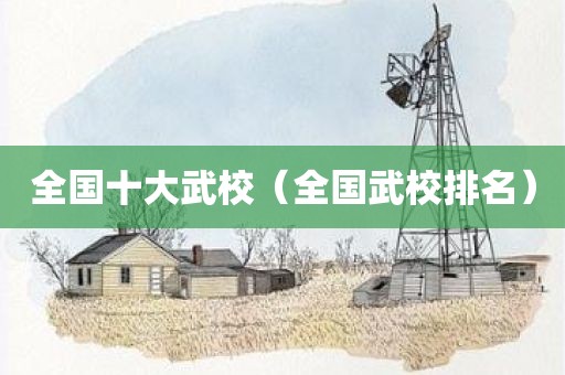 全国十大武校（全国武校排名）
