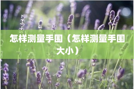 怎样测量手围（怎样测量手围大小）