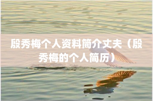 殷秀梅个人资料简介丈夫（殷秀梅的个人简历）