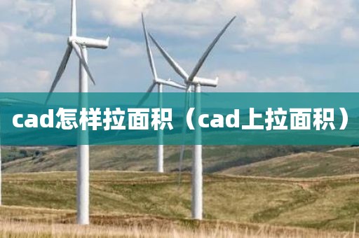 cad怎样拉面积（cad上拉面积）