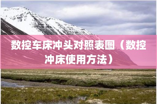 数控车床冲头对照表图（数控冲床使用方法）