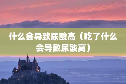 什么会导致尿酸高（吃了什么会导致尿酸高）