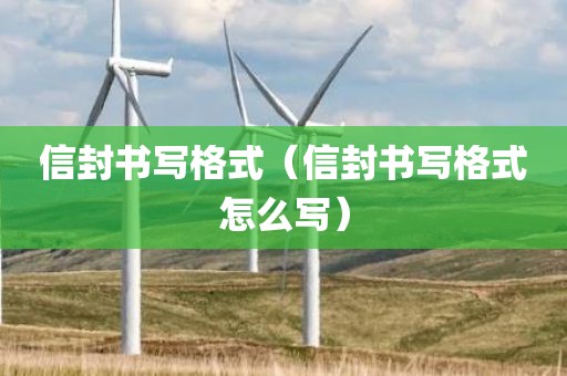 信封书写格式（信封书写格式怎么写）