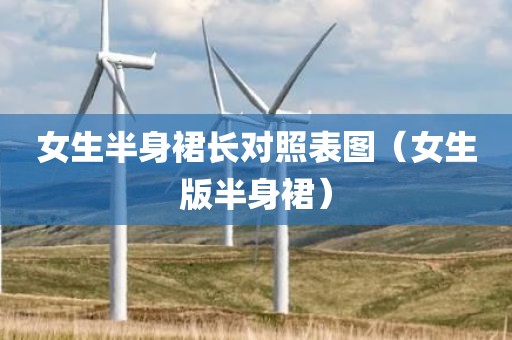 女生半身裙长对照表图（女生版半身裙）