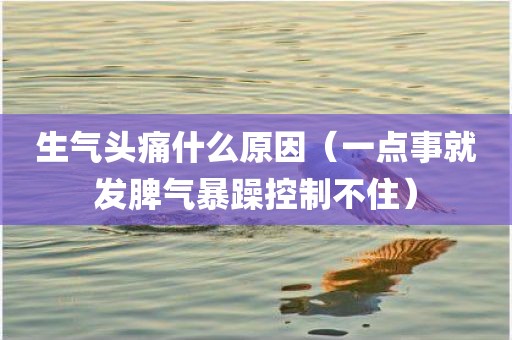 生气头痛什么原因（一点事就发脾气暴躁控制不住）