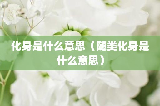 化身是什么意思（随类化身是什么意思）