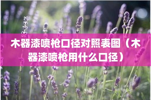 木器漆喷枪口径对照表图（木器漆喷枪用什么口径）