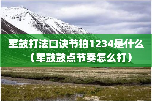 军鼓打法口诀节拍1234是什么（军鼓鼓点节奏怎么打）