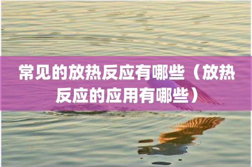 常见的放热反应有哪些（放热反应的应用有哪些）