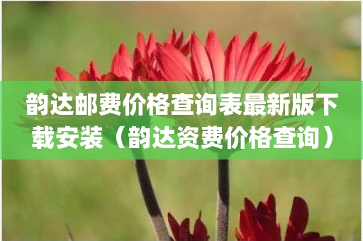 韵达邮费价格查询表最新版下载安装（韵达资费价格查询）